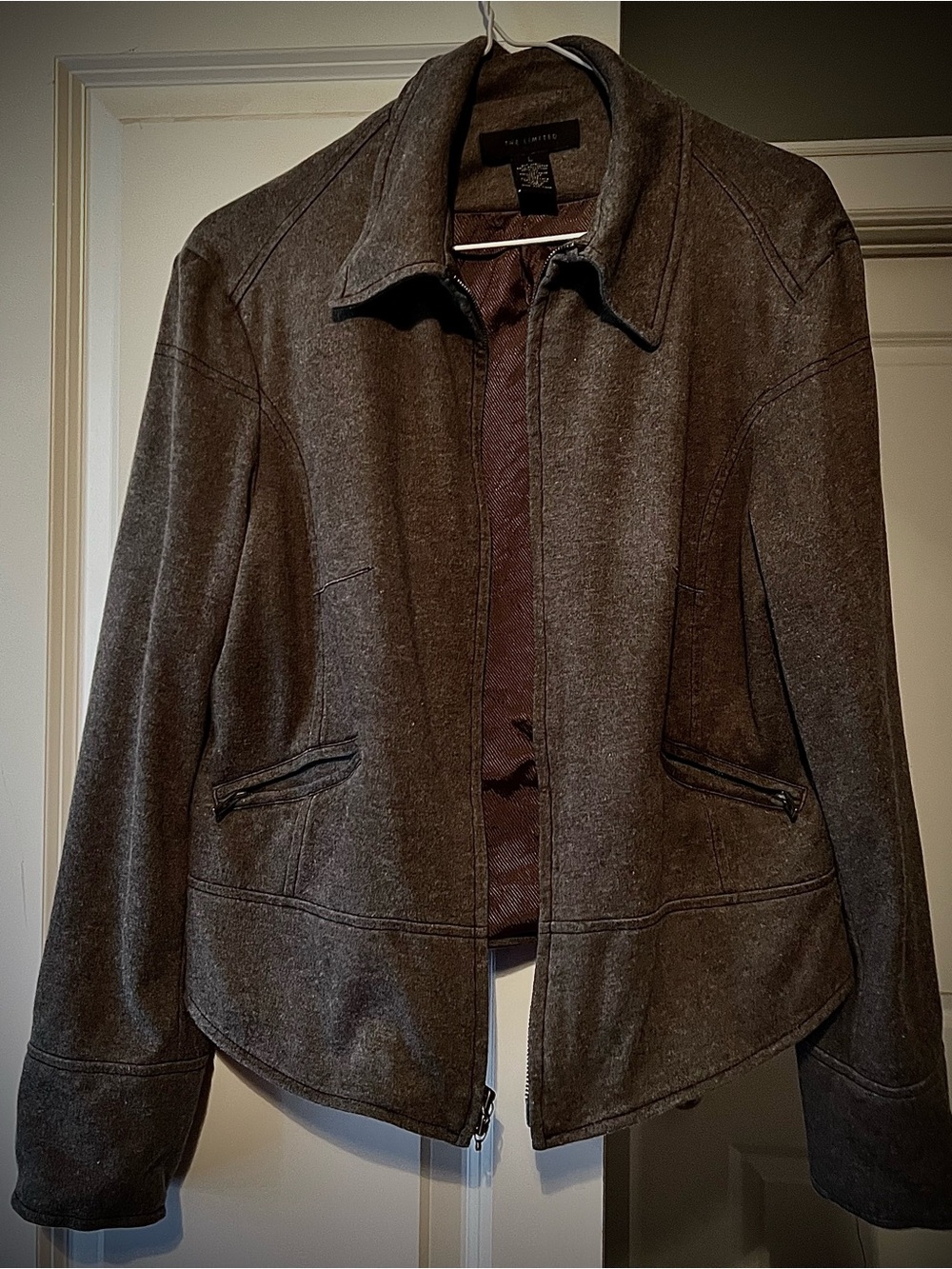 The Limited Brown-Gray Utility Jacket